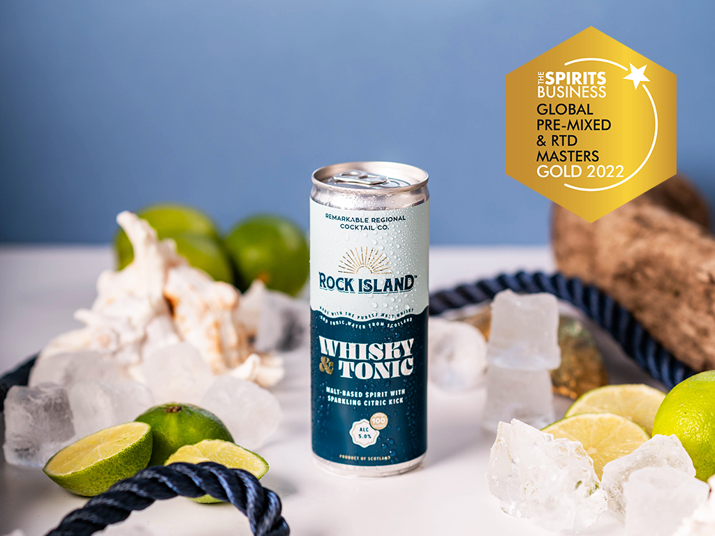 Douglas Laing’s Rock Island RTD wins Gold at The Spirits Business Pre ...